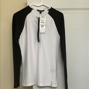 Lauren Ralph Lauren Black and White Long Sleeve Top